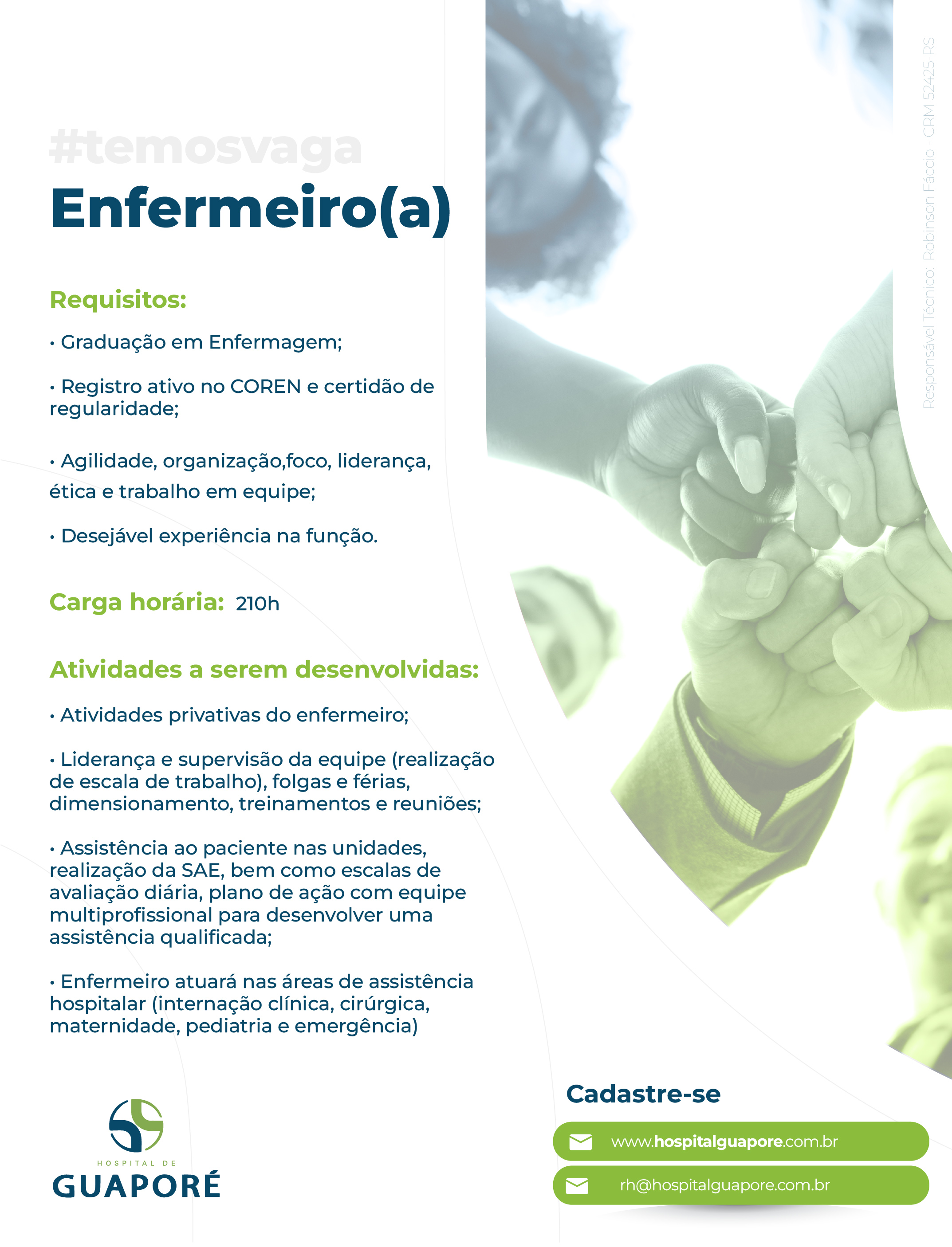 🔎  VAGA: ENFERMEIRO(A)